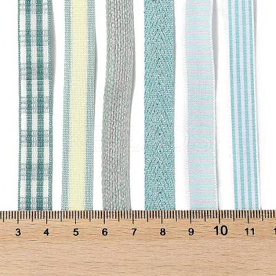 18 Yards 6 Styles Polyester Ribbon SRIB-Q022-F16-1