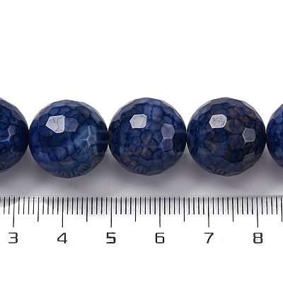 Natural Dragon Veins Agate(Dyed & Heated) Beads Strands G-K390-A12-01-1