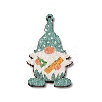 Printed Wood Pendants WOOD-B009-02B-1