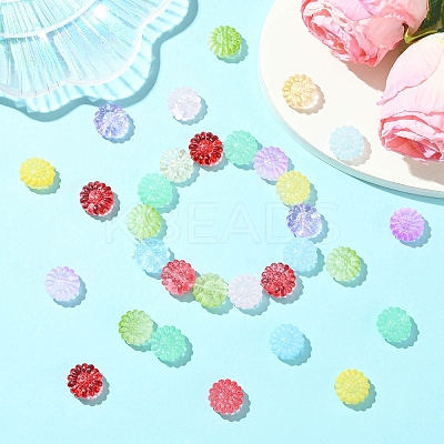 100Pcs 11 Colors Transparent Glass Beads DGLA-CJ0001-02-1