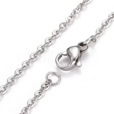 Non-Tarnish 304 Stainless Steel Pendant Necklaces NJEW-Z004-01P-1