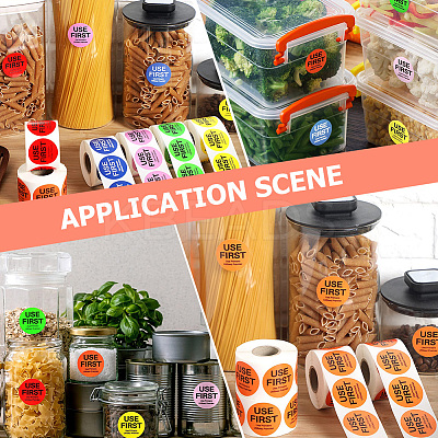 500Pcs Paper Adhesive Label Stickers STIC-WH20010-25F-1