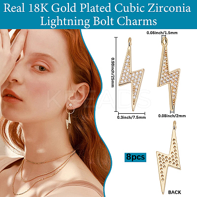 Rack Plating Brass Micro Pave Cubic Zirconia Pendants KK-BBC0017-92A-1