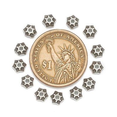 Tibetan Style Bead Caps X-AA188-AS-NR-1