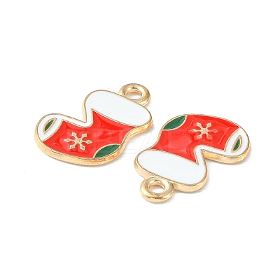 Christmas Alloy Enamel Pendants ENAM-D047-09LG-02-1