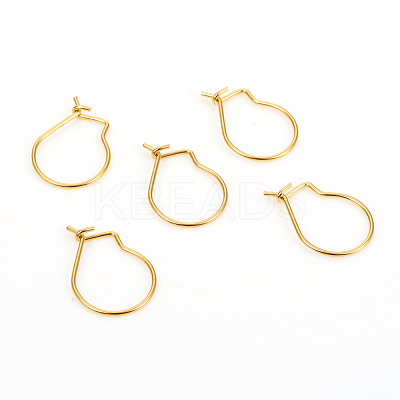 304 Stainless Steel Hoop Earrings STAS-I149-11G-1