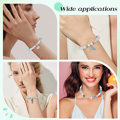 160Pcs 8 Colors Imitation Pearl Acrylic Beads OACR-SC0001-15-1