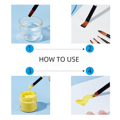 Painting Brush Set AJEW-NB0001-52-1