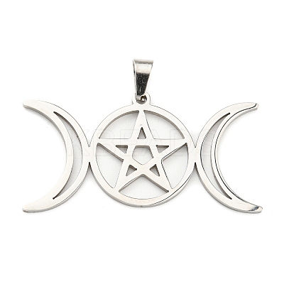 Non-Tarnish 304 Stainless Steel Pendants STAS-P330-01P-1