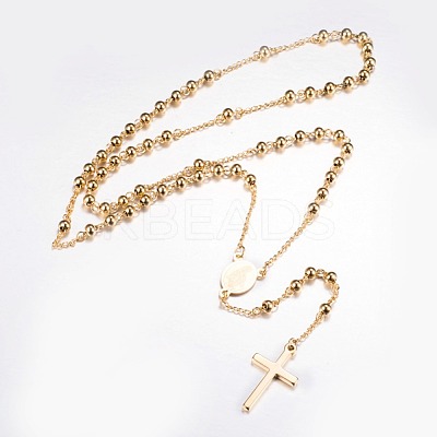 304 Stainless Steel Pendant Necklaces X-NJEW-D281-24G-1