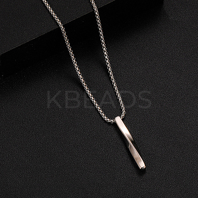 Alloy Pendant 316 Surgical Stainless Steel Chain Necklaces for Men FS-WG50373-02-1