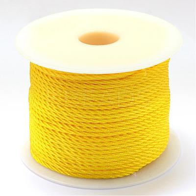 Nylon Braided Cord for Woven Jewelry Making Macrame Craft NWIR-R026-1.0mm-543-1