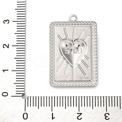 Anti-Tarnish 304 Stainless Steel Pendants STAS-K293-09P-1