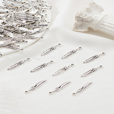 100Pcs Tibetan Style Alloy Pendants FIND-LP0002-39-1