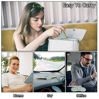 1Pc PU Leather Eyeglass Cases AJEW-CN0004-42-1