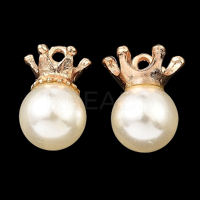 (Defective Closeout Sale: Some Glue Overflow) Resin Imitation Pearl Pendants FIND-XCP0002-45B-1