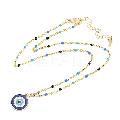 Brass Pendant Necklaces LS-NJEW-R006-01G-05-1