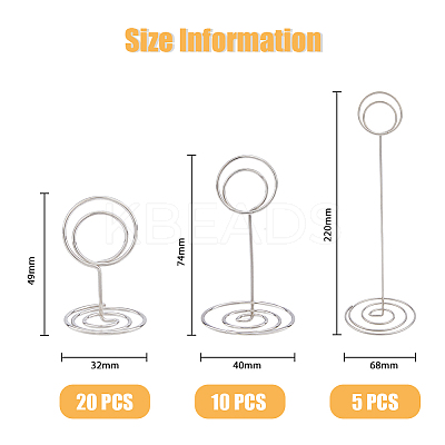 35 Pcs 3 Style Iron & Copper Memo Holder Clips AJEW-FH0003-54-1