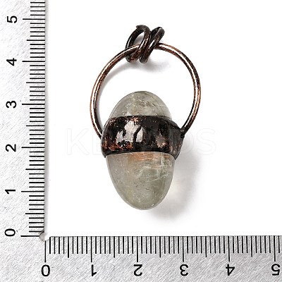 Natural Green Quartz Pendants G-B149-07R-1
