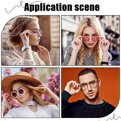 25 Pairs 5 Style Butterfly & Flat Round Anti-Slip Adhesive Soft Silicone Eyeglass Nose Pads FIND-GF0004-10-1