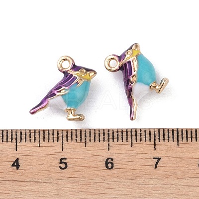 Alloy Enamel Pendants LS-ENAM-R149-08B-G-1