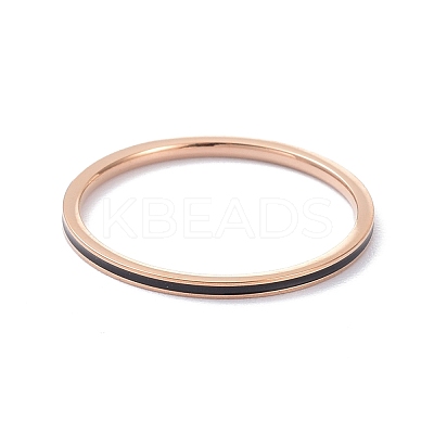 1~1.3mm Simple Enamel Finger Ring for Girl Women RJEW-C012-04E-RG-02-1