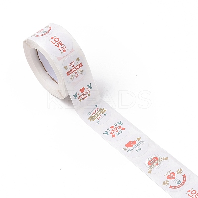 Valentine's Day Round Paper Stickers LS-DIY-I107-05B-1