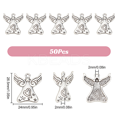 50Pcs Zinc Tibetan Style Alloy Pendants FIND-SC0010-44-1