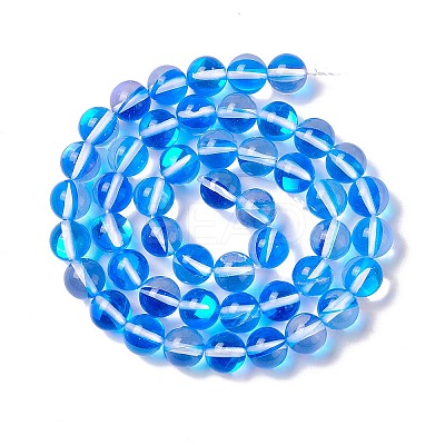 Synthetic Moonstone Beads Strands G-E573-02B-05-1