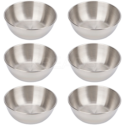 6Pcs Stainless Steel Dipping Bowls AJEW-CP0009-70P-1