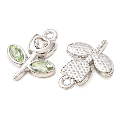 Alloy with Rhinestone Pendants AL-CBA7256-01P-01-1