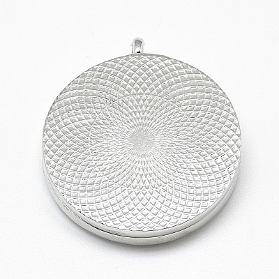 Alloy Diffuser Locket Pendants PALLOY-Q352-10-1