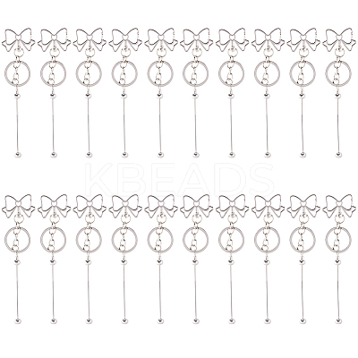 10Pcs Alloy Keychain Clasps KEYC-SC0001-80B-1