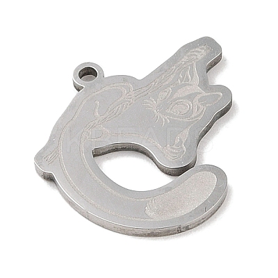 Non-Tarnish 201 Stainless Steel Pendants STAS-C095-31P-1