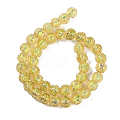 Handmade Foil Lampwork Beads Strands FOIL-K003-06A-09-1