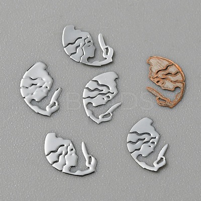 Twelve Constellations Thene Brass Cabochon MRMJ-WH0070-42P-06-1