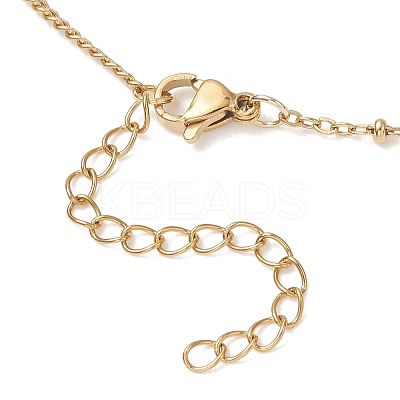 304 Stainless Steel Satellite Chain Curb Chain Slider Necklace Making AJEW-JB01527-1