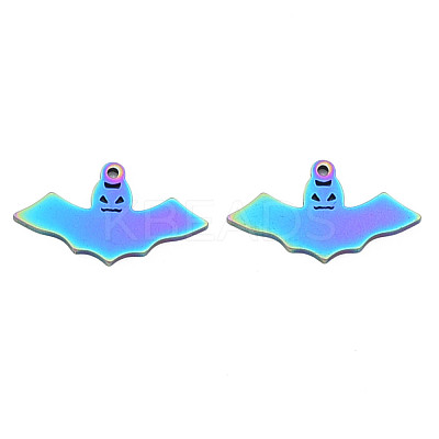 Ion Plating(IP) 201 Stainless Steel Pendants STAS-N098-090M-1