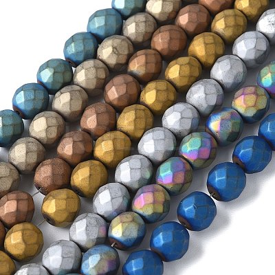 Electroplated Synthetic Non-magnetic Hematite Beads Strands G-S382-01A-1
