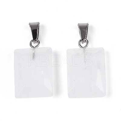 Natural Quartz Crystal Pendants G-N349-17P-03-1
