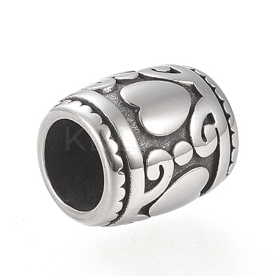304 Stainless Steel European Beads STAS-K199-03AS-1