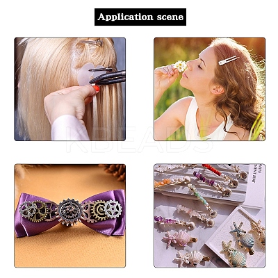 Iron Alligator Hair Clip Findings PHAR-PH0001-06-1
