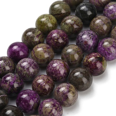 Natural Atlantisite Stichtite Beads Strands G-Z110-C06-10mm-1