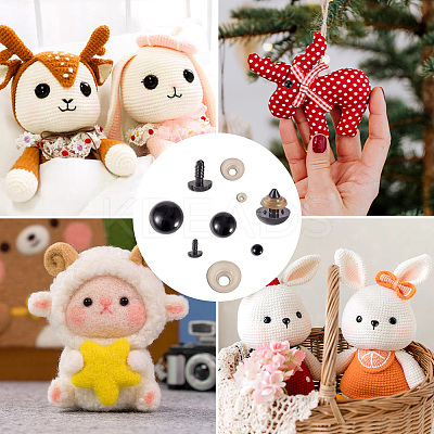260Pcs 16 Style Resin Doll Eyes & Nose FIND-TA0003-82-1