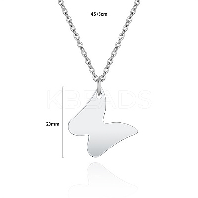 Non-Tarnish 304 Stainless Steel Pendant Necklaces FZ5872-1-1