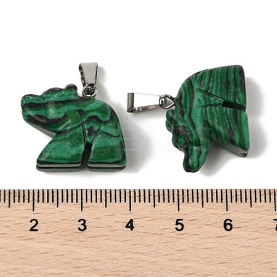 Natural & Synthetic Mixed Gemstone Pendants G-B127-02P-1