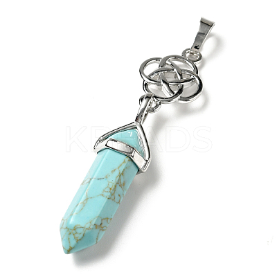 Natural & Synthetic Gemstone Pendant G-J393-HP-1