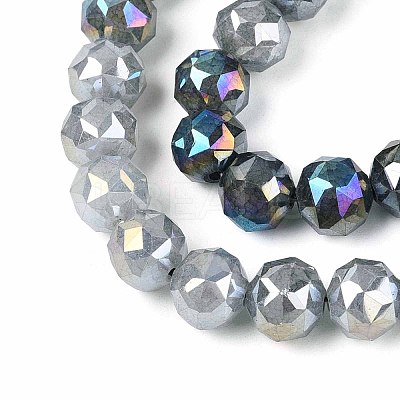Anti-Tarnish Electroplate Glass Beads Strands GLAA-N064-6mm-M-1