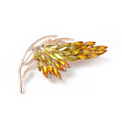 Rhinestone Butterfly Brooch Pin X1-JEWB-P016-03LG-01-1