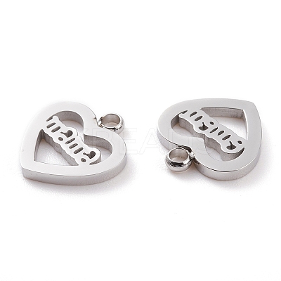 Non-Tarnish 304 Stainless Steel Charms LS-STAS-Y002-03P-1